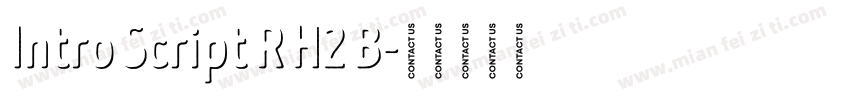 Intro Script R H2 B字体转换